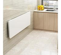 Willonin Table Murale Pliante pour Ordinateur Portable, Bureau de Travail Mural à abattant avec Supports pour Gagner de la Place, écrire, manger/60 * 30 * 1.6cm - Blanc
