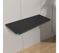 Willonin Table Pliante Murale, Table Murale Pliante Flottante,Table Murale Rabattable en Bois, Tables de Salle à Manger Multifonctionnelle,Table de Cuisine (60 * 30 * 1,6cm,Noir)