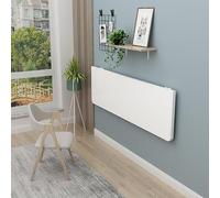 Willonin Table Pliante Murale, Table Murale Pliante Flottante,Table Murale Rabattable en Bois, Tables de Salle à Manger Multifonctionnelle,Table de Cuisine (60 * 30 * 1,6cm,Blanc)