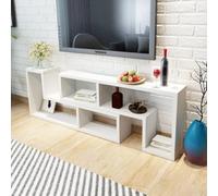 Willood Meuble TV Double en Forme de L Blanc