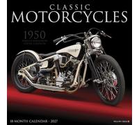 Willow Creek Press, Calendrier mural 2027 Motif motos classiques