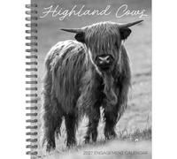 Willow Creek Press, Highland Cows Planificateur de fiançailles 2027 16,5 x 21,6 cm