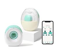 Willow Go Tire-lait mains libres - Tire-lait portable - Portable, électrique, sans fil, et 9 niveaux de puissance d'aspiration de qualité hospitalière - Essentiels post-partum - Double tire-lait