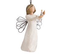 Willow Tree Angel of Hope Ornament, figure sculptée peinte à la main