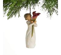 Willow Tree Décoration Florale, Figurine sculptée Peinte à la Main