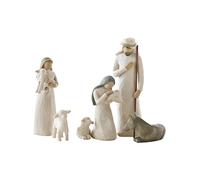 WILLOW TREE Figurine décorative - Naissance - Sainte Famille 23cm blanc