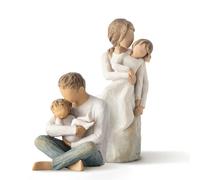 Willow Tree Figurine MotherDaughter Plus Little One, sculptée Peinte à la Main 2