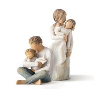Willow Tree Figurine MotherDaughter Plus Little One, sculptée Peinte à la Main 2