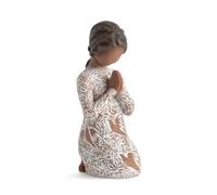 Willow Tree Figurine Prière de la Paix Peau et Cheveux Plus foncés