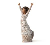 Willow Tree Joie courageuse, 7" High, Naturel | Moulé à partir d'une sculpture originale Susan Lordi, cadeau inspirant d'encouragement, de force, d'espoir et de confiance