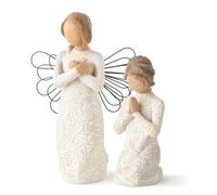 Willow Tree Remembrance Angel Plus Figurine de prière de la Paix sculptée Peinte à la Main 2 pièces