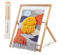WILLOWDALE Kit de métier à tisser avec support, 64 x 49 cm (H x l) pour adultes, cadre extra large, développe la créativité pour les débutants