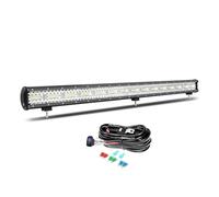 Willpower 107cm 42'' 900W Barre LED 4x4, Rampe LED avec 12V Câblage Étanche Feu Antibrouillard Lumineuse Lampe pour Offroad Voiture Camion Tracteur Quad Bateau Véhicule, 6000K Blanc