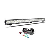 Willpower 107cm 42'' 900W Barre LED 4x4, Rampe LED avec 12V Câblage Étanche Feu Antibrouillard Lumineuse Lampe pour Offroad Voiture Camion Tracteur Quad Bateau Véhicule, 6000K Blanc