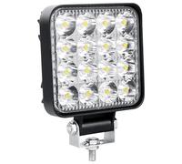 Willpower 1PC Phare de Travail LED 3.3'' 48W Projecteur LED 12V 24V Etanche IP67 Spot Feux Antibrouillard pour 4x4 Voiture Camion Tracteur SUV Bateau Quad Vehicule