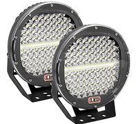 Willpower 2 pcs 294 W 22,9 cm Led Travail Light Bar Spot Faisceau Off Road Lumières 12 V 24 V Étanche Brouillard Conduite Feux pour Camion Bateau Voiture 4x4 ATV UTV SUV 4WD Noir