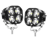 Willpower 2PCS Phare de Travail LED lumière blanche, 3 pouces 40W Phare led 12v Spot pour Voiture 4x4 Camion Tracteur SUV Bateau