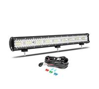 Willpower 65cm 26'' 540W Barre LED 4x4, Rampe LED avec 12V Câblage Étanche Feu Antibrouillard Lumineuse Lampe pour Offroad Voiture Camion Tracteur Quad Véhicule Bateau, 6000K Blanc
