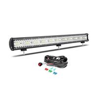 Willpower 79cm 31'' 660W Barre LED 4x4, Rampe LED avec 12V Câblage Étanche Feu Antibrouillard Lumineuse Lampe pour Offroad Voiture Camion Tracteur Quad Bateau Véhicule, 6000K Blanc