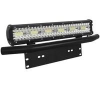 Willpower Bar a LED, 17 Pouce 360W Quatre rangées Faisceau combiné Barre Lumineuse LED avec Support de Montage de Plaque d'immatriculation Avant Barre de LED