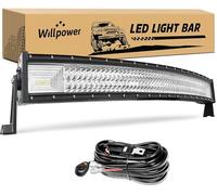 Willpower Barre à LED Courbée, 42 Pouces 540W Barre de LED, Faisceau combiné Rampe LED Barre LED pour SUV ATV UTV Truck etc