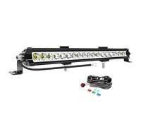 Willpower Barre LED 20'' 51 cm 60W 6000LM Rampe LED Avec Faisceau 12V Rangée Unique Barres Lumineuse LEDs Feux Antibrouillard pour 4x4 Voiture Camion Tracteur Bateau Offroad Véhicule, 6000K Blanc