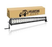 Willpower Barre LED 51cm 20'' 144W Rampe LED Slim Rangée Unique Bar a LED 12V 24V IP67 Étanche Projecteur LED Feux Phare de Travail LED pour 4x4 Voiture Camion Tracteur Quad Bateau