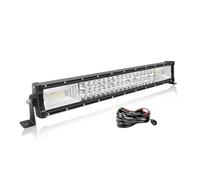 Willpower Barre LED Incurvé 56cm 22'' 270W Avec Câblage - Rampe Spot et Flood 12V 24V Étanche - Projecteur Longue Portée Feux Phare de Travail Pour 4x4 Voiture Camion Tracteur Bateau