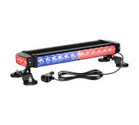Willpower Barre Lumineuse LED Stroboscopique 15 Pouces 30 LED, Rouge Bleu Magnétique Clignotant Gyrophare Feux de Remorque Pour Voiture Camion Off road 4x4 Vehicule, Feu Antibrouillard 12V 24V
