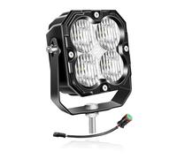 Willpower Phare de Travail LED 13CM 48W 12V 24V Flood pour Tracteur Voiture