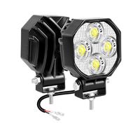 Willpower Phare de Travail LED 7CM 16W 12V 24V Spot pour Tracteur Voiture | 2PCS Feu Antibrouillard LED 1600LM, 6000K Blanc, Etanche IP67, pour 4x4 Quad Camion Offroad Véhicule Bateau ATV