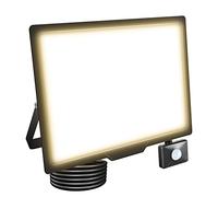 Willpower Projecteurs LED Extérieur 200W 20000LM Avec Detecteur de Mouvement Spot LED Extérieur 3500K Blanc Chaud IP66 Etanche Eclairage Exterieur Lumière de Sécurité LED pour Jardin Patio Garage