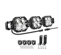 Willpower Rampe LED 53cm 90W Barre LED 12V 24V pour 4x4 Voiture Quad | Barre Lumineuse LED Liable, 6000K Blanc, Étanchéité IP67, pour Camion Tracteur Offroad Véhicule Bateau ATV