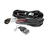 Willpower Stroboscopique Câblage à Barres Lumineuses LED Faisceau de Fil avec 12V 18AWG 40A Relais et Interrupteur, 2 Phares Peuvent être Connectés, pour Rampe LED ATV Camion Tout-Terrain Voiture