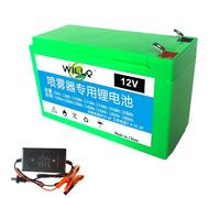 WILLQ Batterie au Lithium 12V 8Ah 10Ah 12Ah 14Ah 16Ah 18Ah 20Ah Rechargeable et Portable, pour pulvérisateur, Chariot, Voiture électrique pour Enfants, éclairage LED, etc,12v10ah