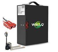 WILLQ Batterie Chariot élévateur électrique 48V 10,4Ah 15,6Ah 18Ah Batterie Lithium Amovible Pièces détachées pour Chariots Chargement et déchargement, entrepôt et logistique,48v18ah