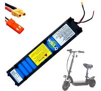 WILLQ Batterie de Remplacement pour Scooter électrique 36 Volts, 7,8 Ah, 8,7 Ah ou 9,6 Ah, au Lithium, avec connecteurs JST et XT30.,36v9.6ah