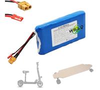 WILLQ Batterie Hoverboard 25,2V 4Ah 4,5Ah 5Ah 24 Volts Remplacement Batterie Lithium avec Plug JST+XT60 pour Trottinette Électrique/Voiture Équilibrée/Longboard,25.2v5000mah