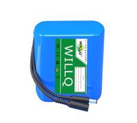 WILLQ Batterie Li-ION Rechargeable 24V 2,5Ah 3Ah 6Ah 9Ah 12Ah 15Ah 18Ah 21Ah 24Ah 27Ah 30Ah Batterie au Lithium Interne, Batterie Portable de Remplacement en PVC avec BMS,24v3000mah b