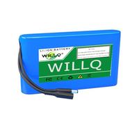 WILLQ Batterie Li-ION Rechargeable 24V 2,5Ah 3Ah 6Ah 9Ah 12Ah 15Ah 18Ah 21Ah 24Ah 27Ah 30Ah Batterie au Lithium Interne, Batterie Portable de Remplacement en PVC avec BMS,24v3000mah a