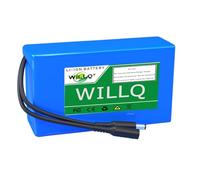WILLQ Batterie Li-ION Rechargeable 24V 2,5Ah 3Ah 6Ah 9Ah 12Ah 15Ah 18Ah 21Ah 24Ah 27Ah 30Ah Batterie au Lithium Interne, Batterie Portable de Remplacement en PVC avec BMS,24v6000mah