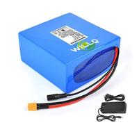 WILLQ Batterie LiFePO4 25,6 V/Batterie Lithium Rechargeable 24 V 6 Ah / 12 Ah / 18 Ah / 24 Ah / 30 Ah pour vélos électriques/Scooters/projets de Bricolage,W/Charger,25.6V12000mAh