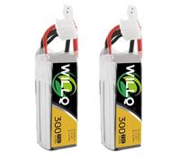 WILLQ Batterie LiPo 11,4 V 3S / 7,6 V 2S 450 mAh 75C pour Drone FPV multirotor,300mah 75c 3s1p