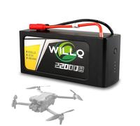 WILLQ Batterie LiPo 6S 22 000 mAh 22,2 V 25C pour Drones télécommandés, Accessoire dédié, avec connecteurs AS150 et XT150.