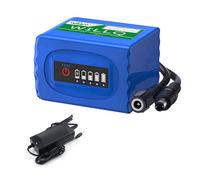WILLQ Batterie Lithium 24V Batterie Li-ION Rechargeable 25,2 Volts Batterie Rechange 24V 3000mAh 10000mAh (Chargeur et Affichage d'alimentation LED en Option),with Charger,3Ah Light
