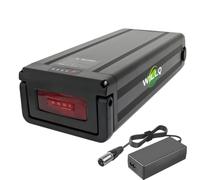 WILLQ Batterie Lithium 48V 12AH 15AH 18AH 20AH 23,2AH 25,6AH 28AH pour VTT électrique 48 Volts, Batterie arrière avec feu arrière,48v20ah