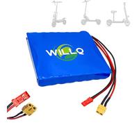 WILLQ Batterie Lithium de Remplacement 36 V 4 Ah 5 Ah 6 Ah pour Scooter électrique Pliable (kit Moteur 144 Wh, 180 Wh, 216 Wh) avec connecteur XT60 + JST.,36v4ah