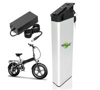 WILLQ Batterie Lithium intégrée 48 V 13 Ah 16 Ah 17,5 Ah pour vélo Pliant, Accessoire pour Scooter avec Chargeur et Carte de Protection BMS.,48v16ah