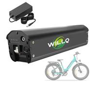 WILLQ Batterie Lithium-ION Rechargeable 36V 13Ah, 15,6Ah, 18,2Ah, 20,3Ah, 22,4Ah, 24,5Ah/48V 13Ah, 14,5Ah, 16Ah, 17,5Ah, pour Moteur VTT 0-900W,36v22.4ah