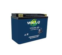 WILLQ Batterie Lithium LiFePO4 12,8 V 4 Ah 5 Ah 7 Ah 9 Ah 12 Ah 15 Ah 20 Ah 30 Ah pour démarrage de Moto, Compatible avec VTT, Jet Ski, Tondeuse autoportée et Scooter.,Ytx20l BS